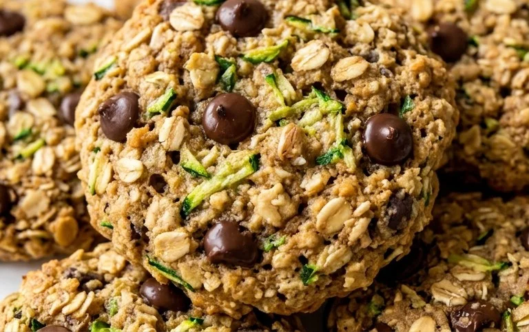 Healthy Zucchini Oatmeal Cookies