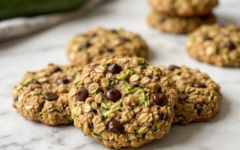 Healthy Zucchini Oatmeal Cookies