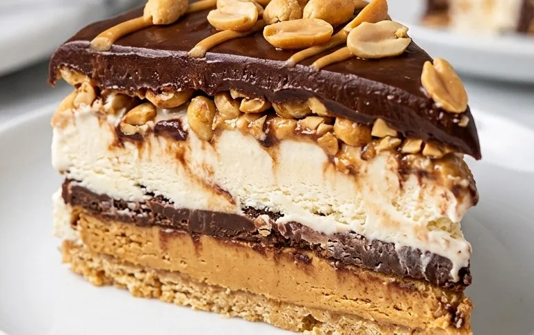 Buster Bar Ice Cream Cake