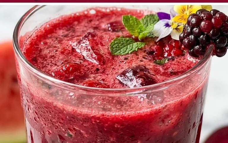 Watermelon Cherry Berry Beet Juice