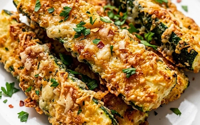 Parmesan Crusted Zucchini Sticks
