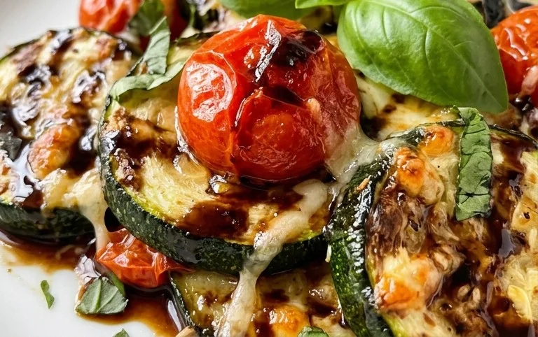 Balsamic Zucchini Tomato Bake