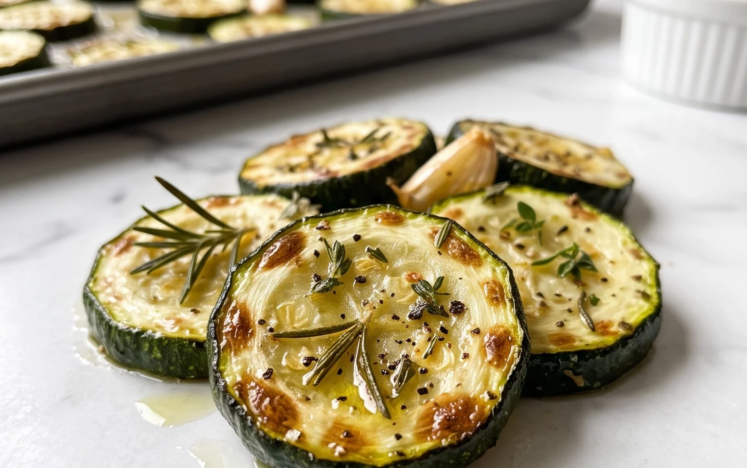 Simple Herb-Infused Roasted Zucchini Recipe
