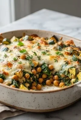 Spinach Zucchini Chickpea Bake